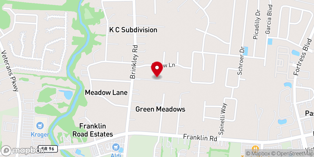 Map showing location of Blackman Church