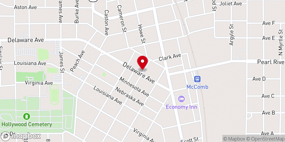 Map showing location of Centenary United Methodist Church