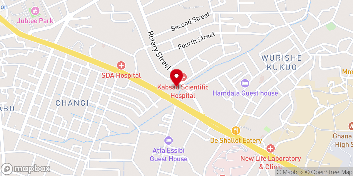 Map showing location of Winners' Chapel International,