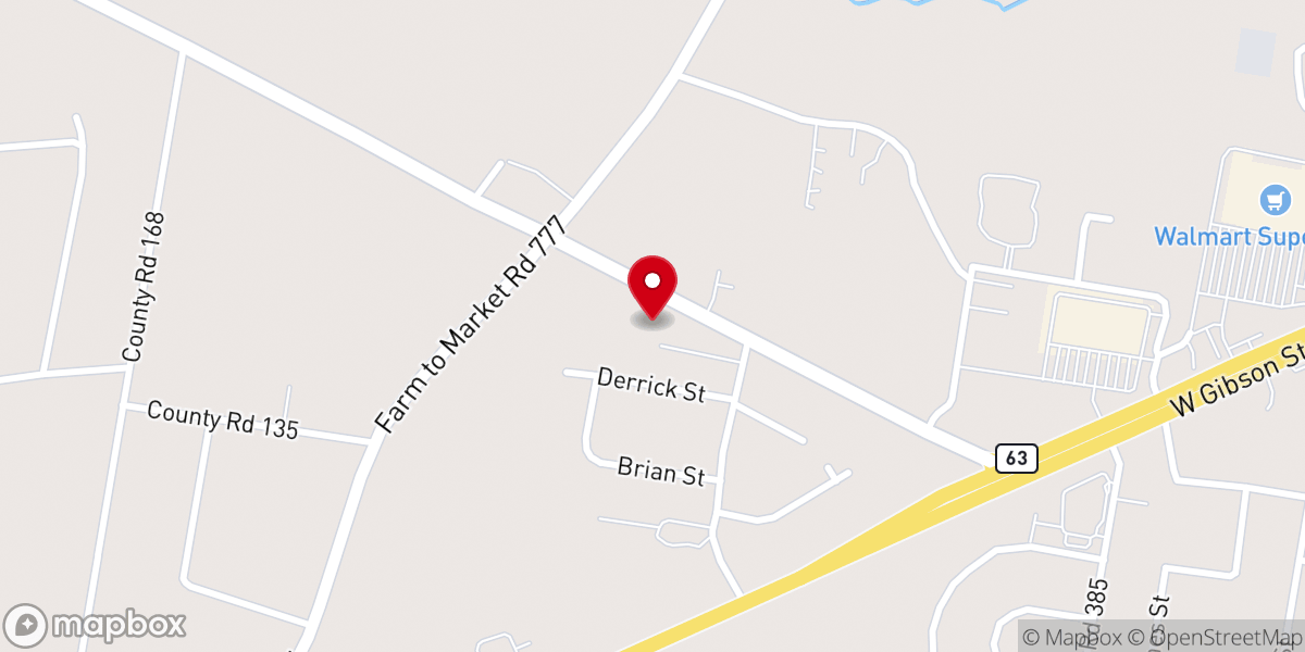 Map showing location of Westside Church of Christ