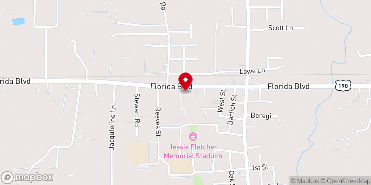 Map showing location of Rainbow Acres Apartments