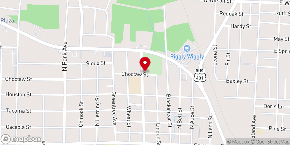 Map showing location of Triumph Church of God