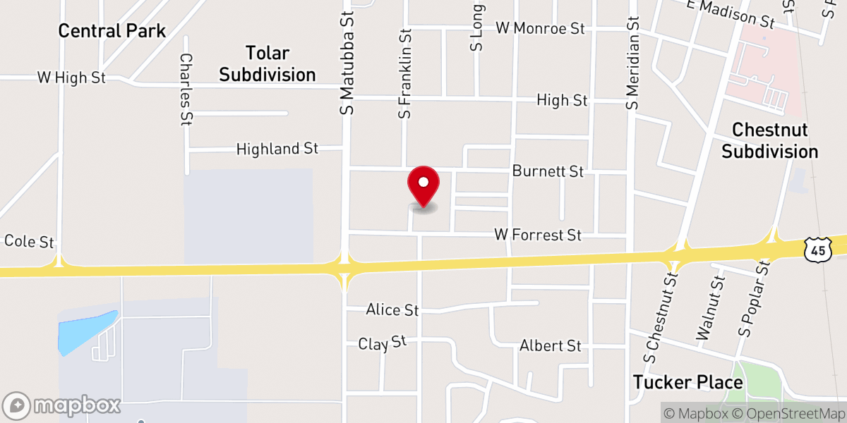Map showing location of Holy Temple Apostolic Deliverance Church