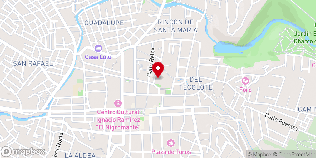 Map showing location of Capilla de la Santa Casa de Loreto