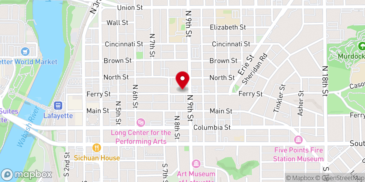 Map showing location of Bethel AME Church