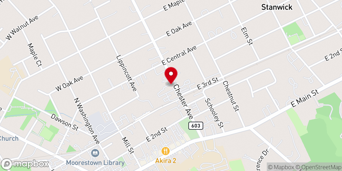 Map showing location of St Matthew Lutheran Church