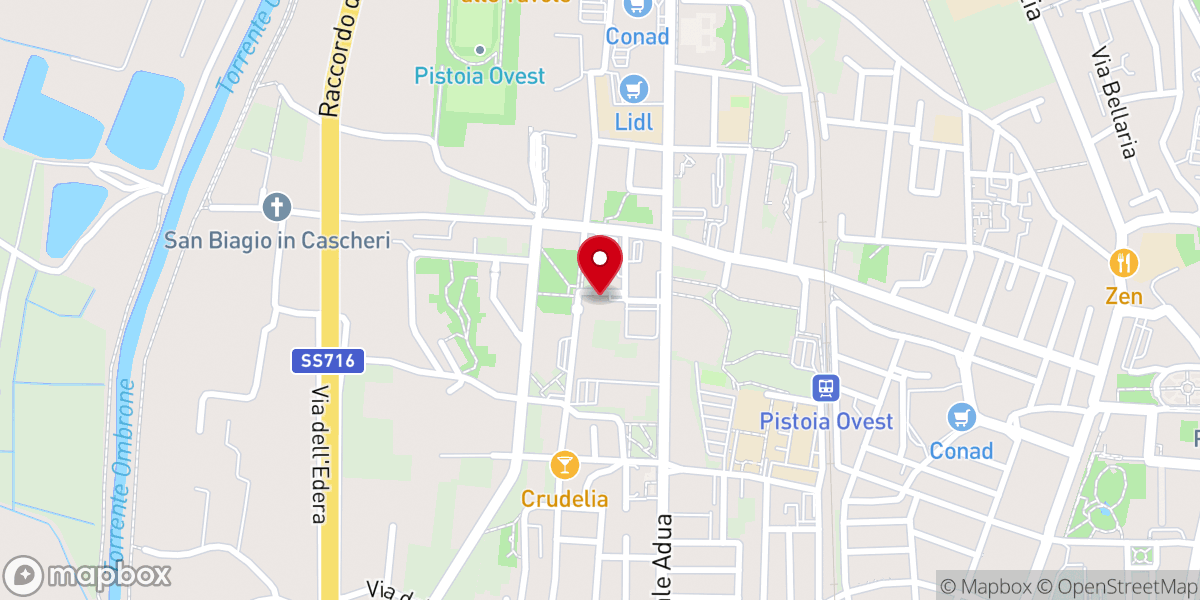 Map showing location of Chiesa Nuova di San Biagio in Cascheri