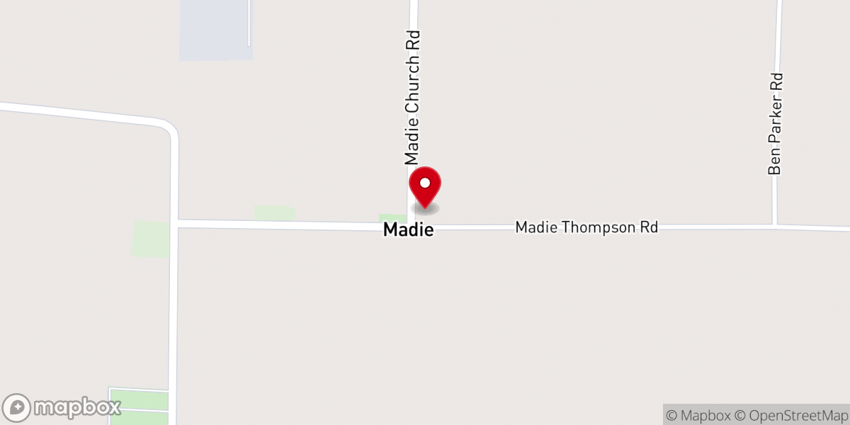 Map showing location of Willingham Memorial Baptist Church