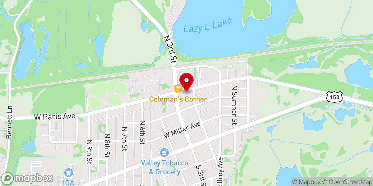 Map showing location of River of Life Church