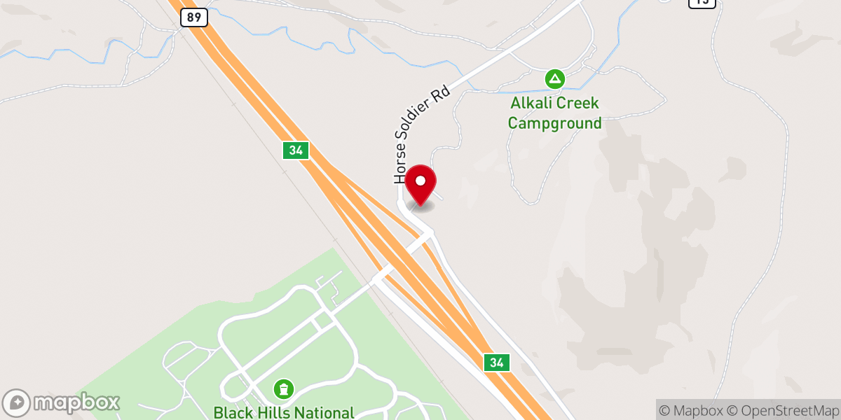 Map showing location of VFW Memorial Chapel