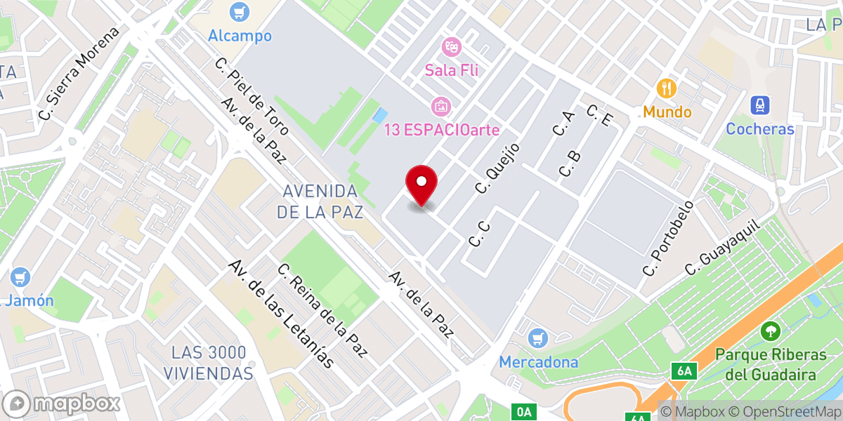 Map showing location of Iglesia Pentecostal Unida de España: Los Pentecostales de Sevilla