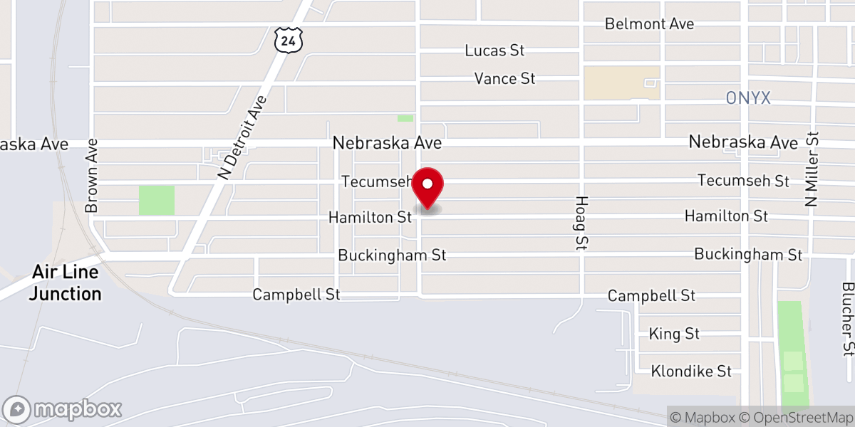 Map showing location of Staine Martin Temple of Divine Science