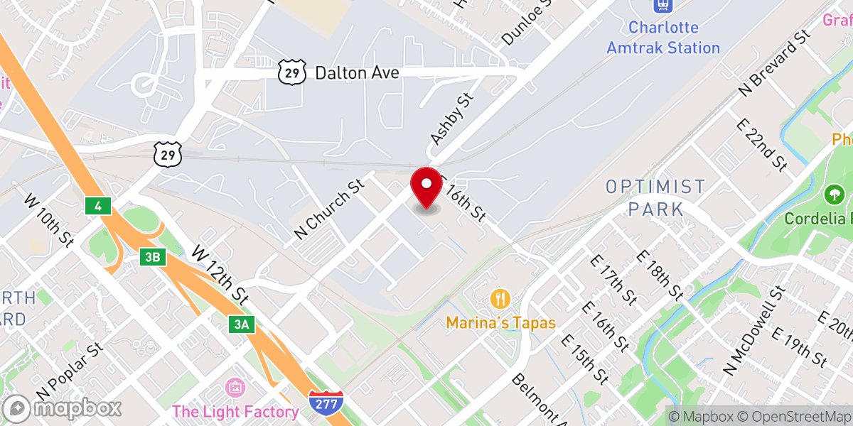 Map showing location of Hope Faith Mission Outreach Ministry Inc