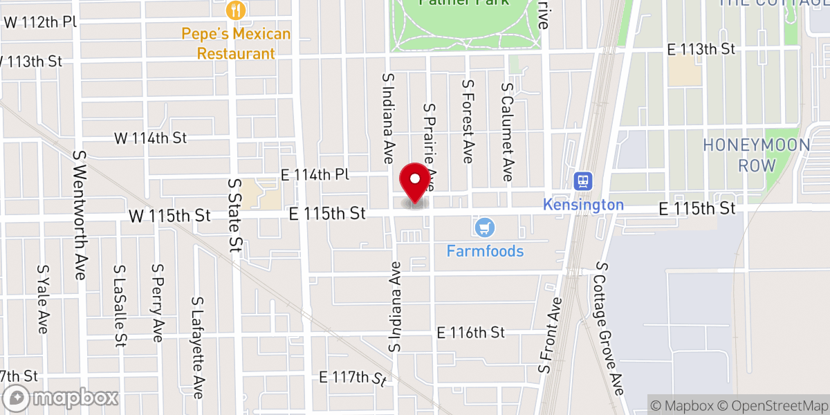 Map showing location of Full Gospel Pentecostal Church