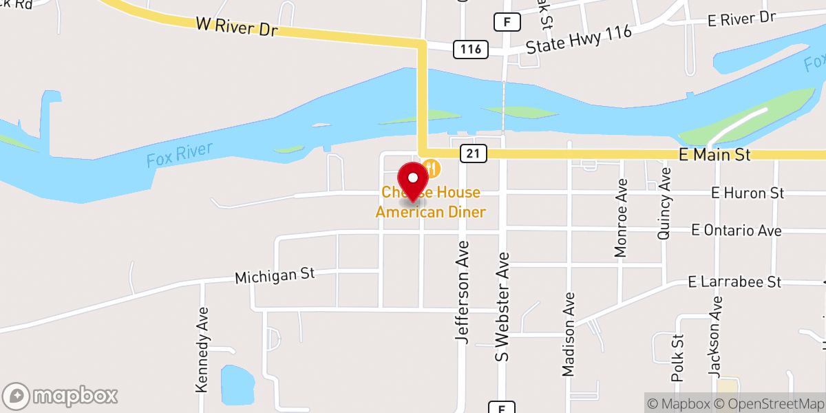 Map showing location of Saint Lukes Evangelical Lutheran Church