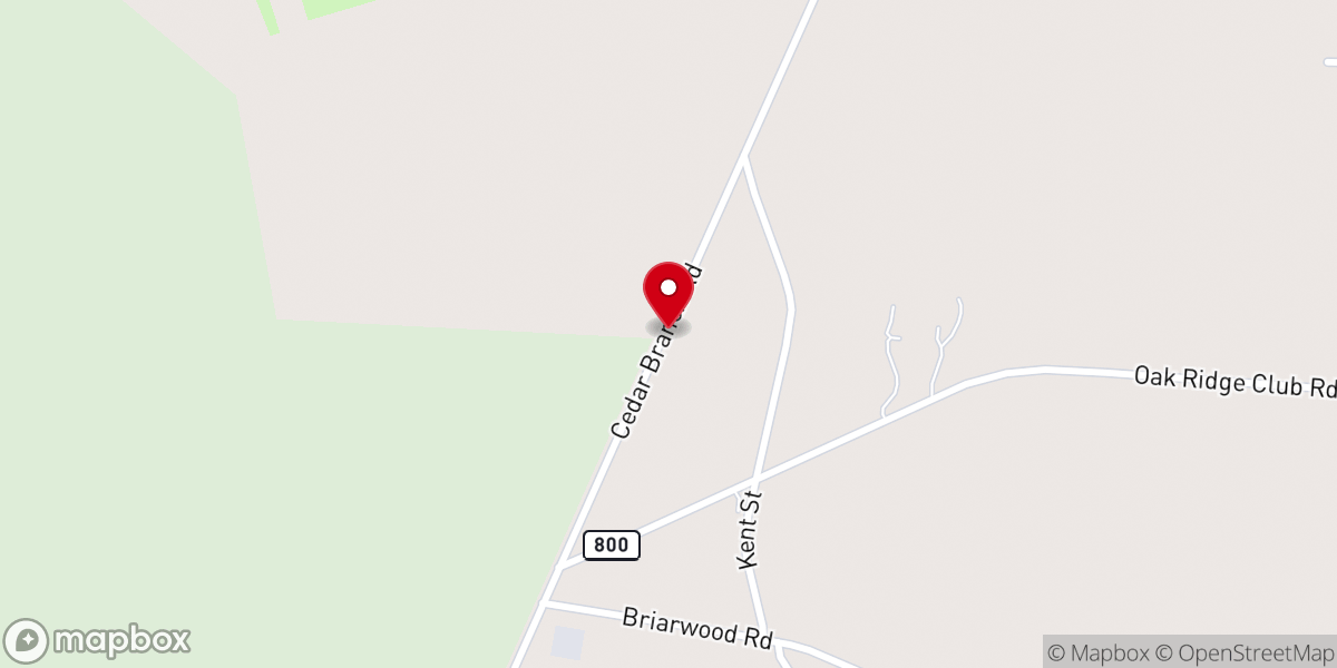 Map showing location of Fair Branch Church