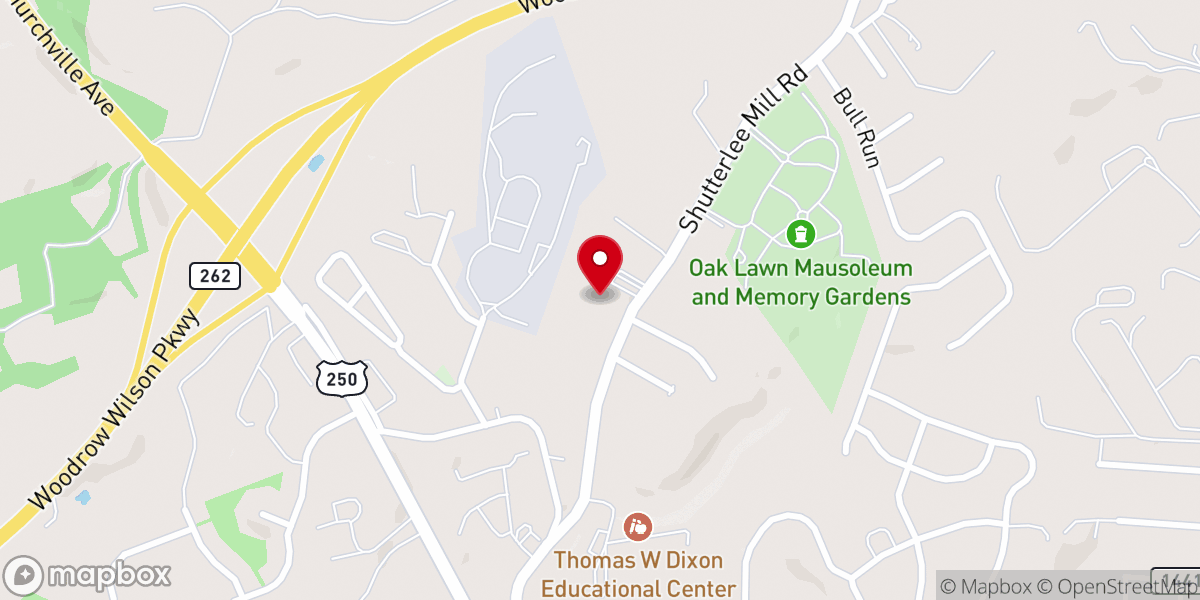 Map showing location of First Church of God