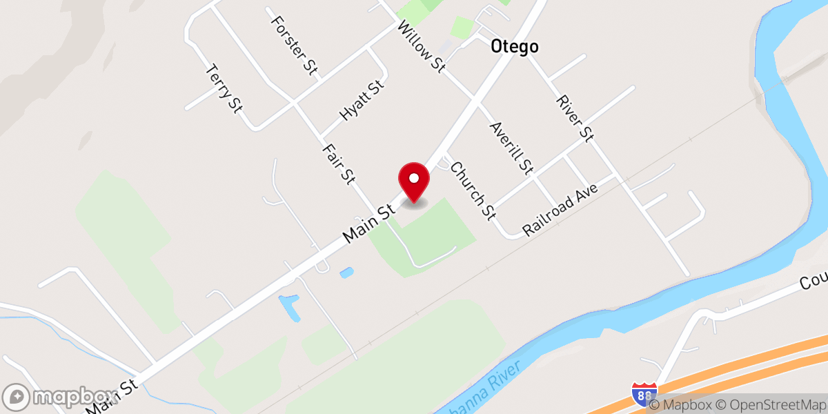 Map showing location of Unatego Community Church