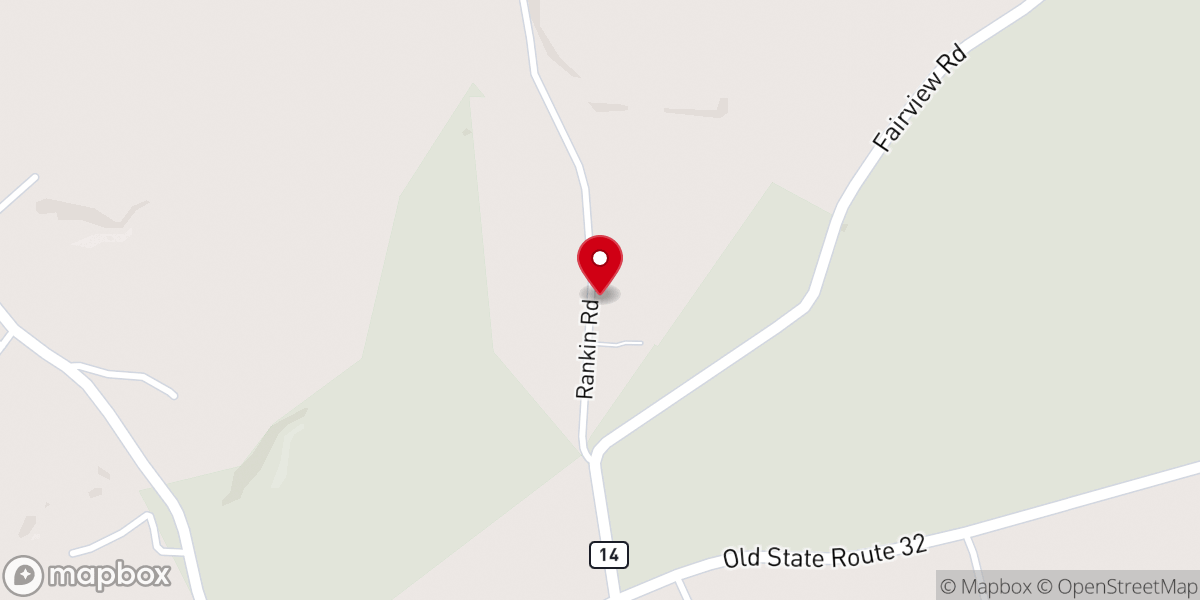 Map showing location of Tranquility Church