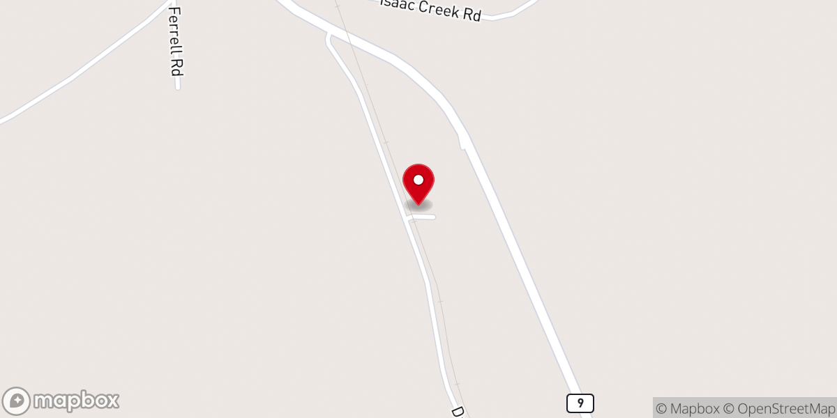 Map showing location of Mount Superior Church