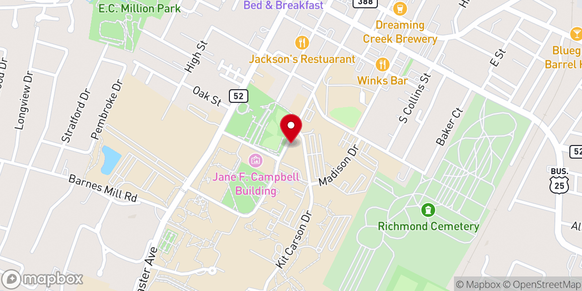 Map showing location of Catholic Campus Ministry Of St. Mark Church