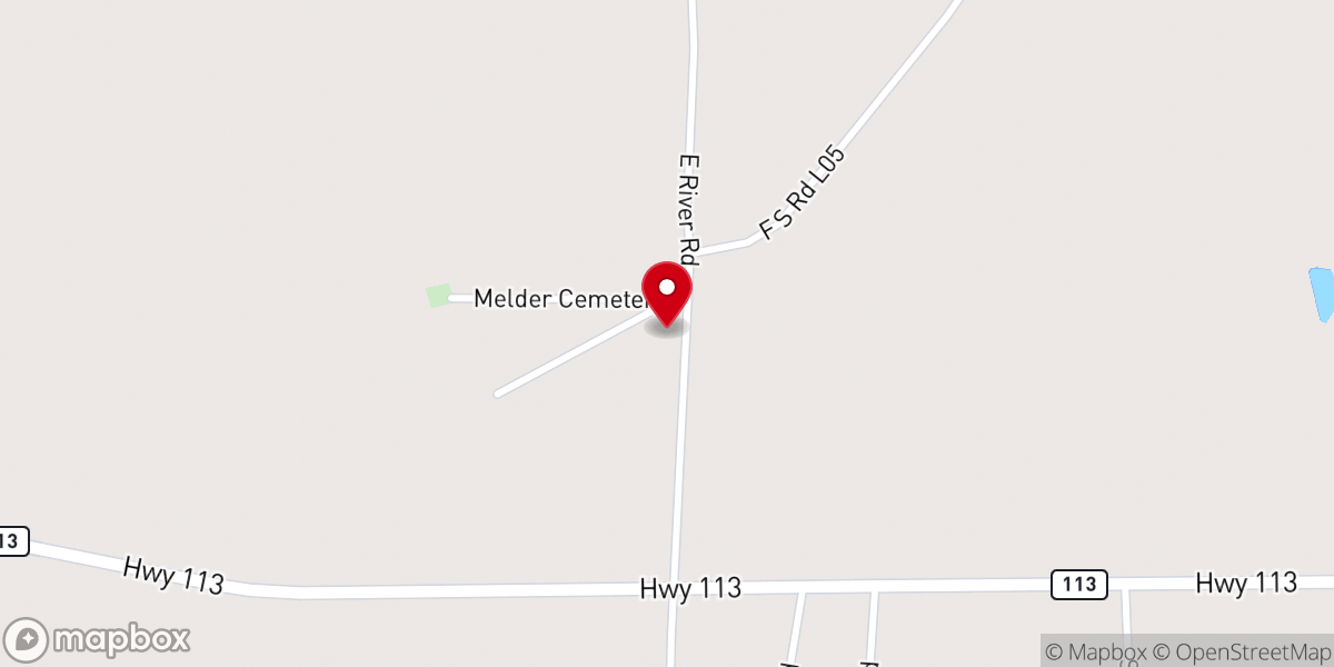 Map showing location of Gospel Baptist Church