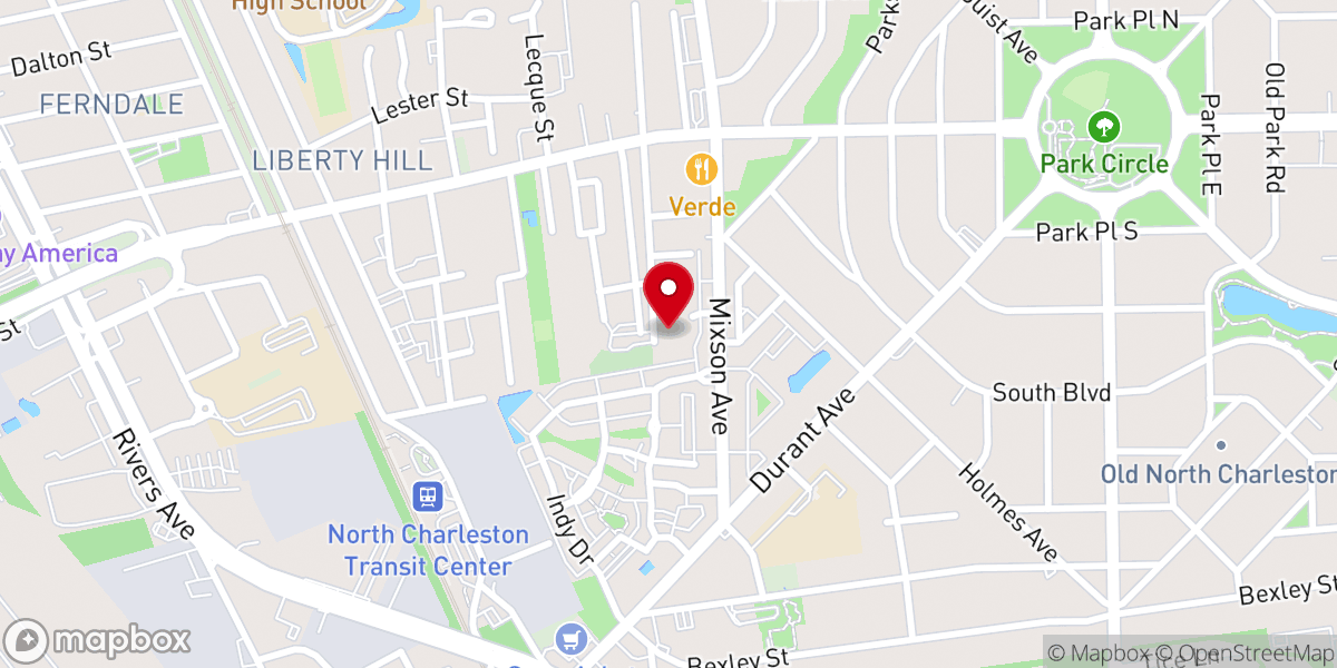 Map showing location of St. Peter's AME Church