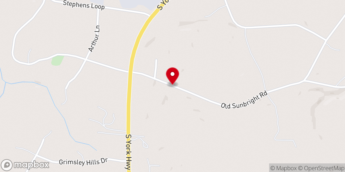 Map showing location of Faith Baptist Church-Grimsley