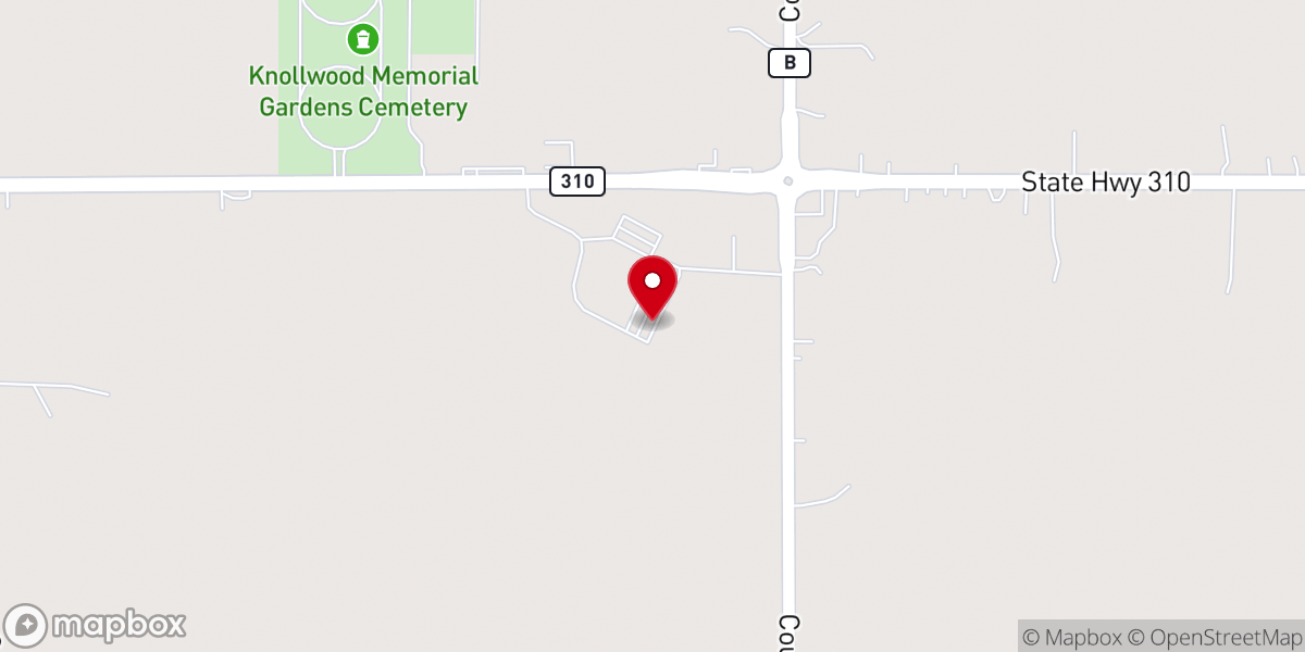 Map showing location of Hope Community Church