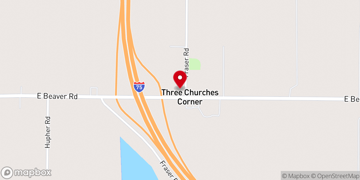 Map showing location of St Bartholomew