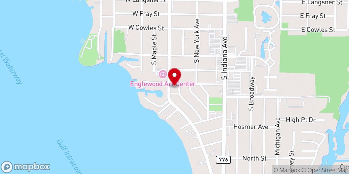 Map showing location of Community Presbyterian Church