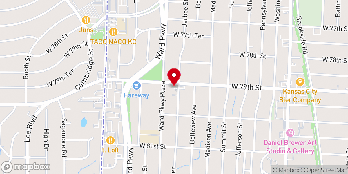 Map showing location of Armour Heights Baptist Church