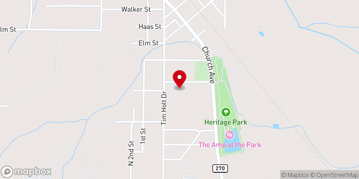 Map showing location of St Teresa of Avila