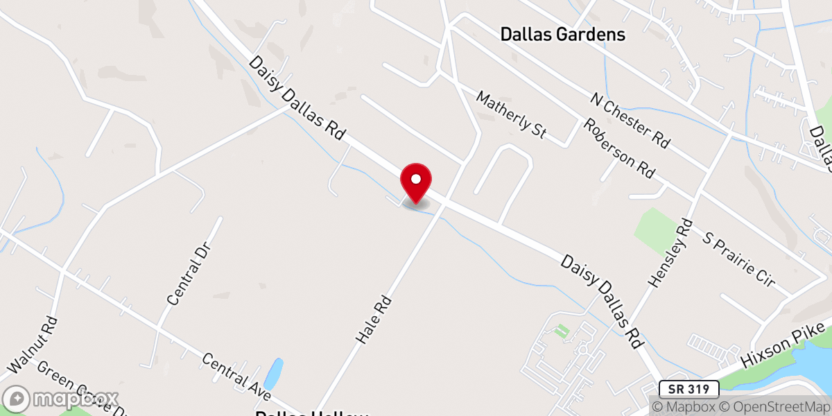 Map showing location of Sequoyah Baptist Tabernacle