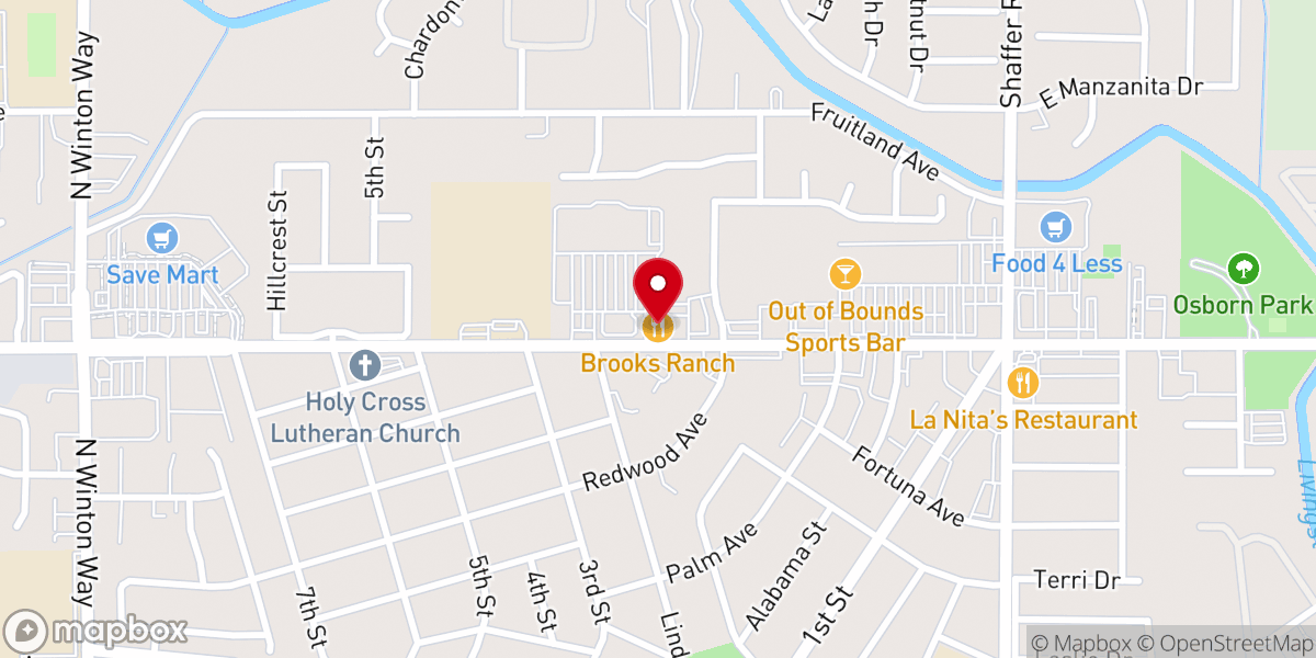 Map showing location of Brooks Ranch