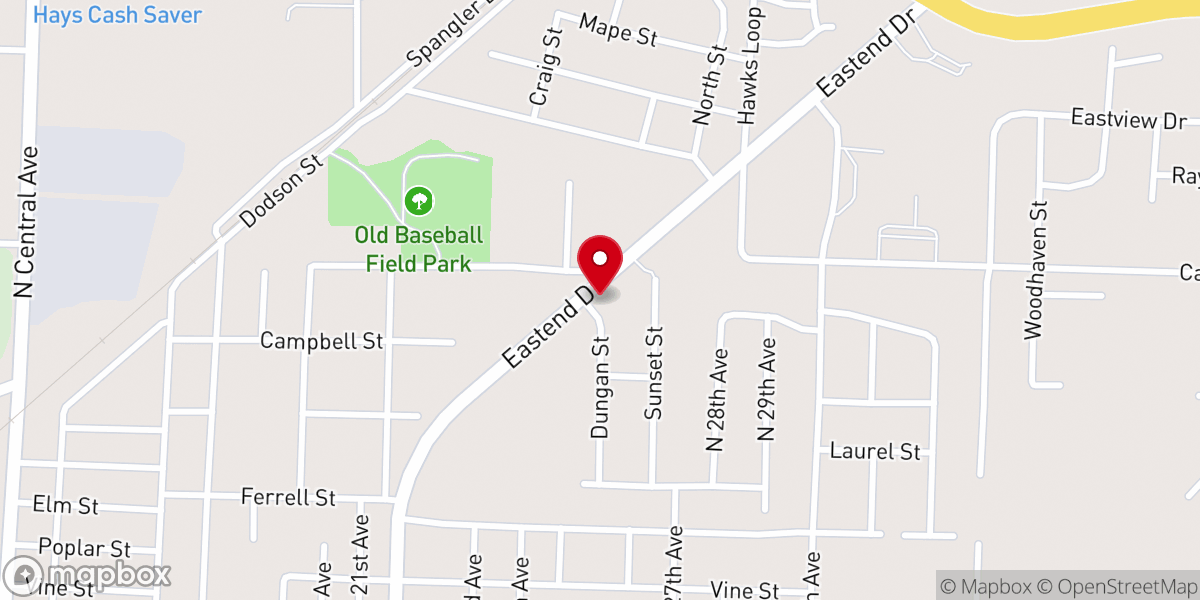 Map showing location of Resurrection Church