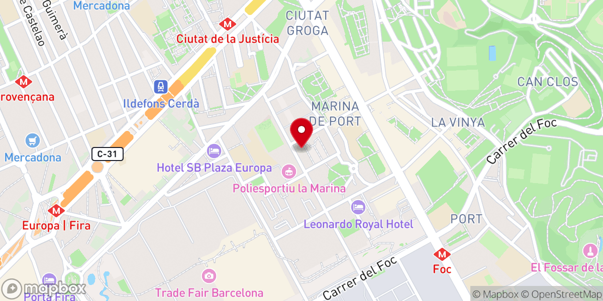 Map showing location of Iglesia Cristiana Movimiento Misionero Mundial