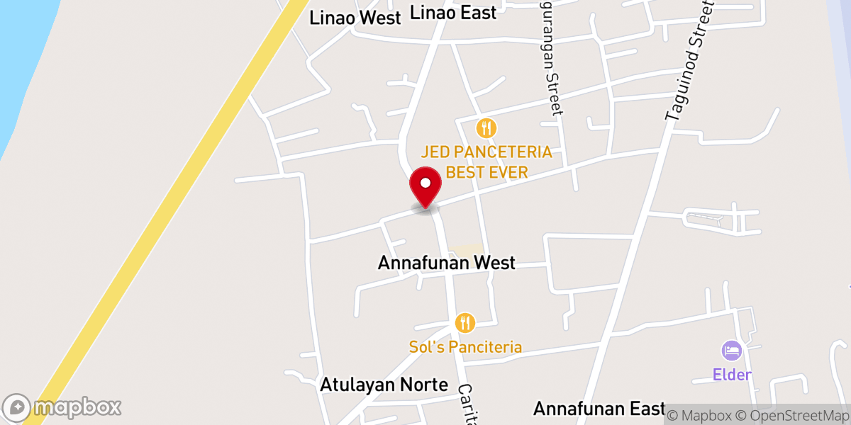 Map showing location of St. Rose of Lima Parish Church - Annafunan West, Tuguegarao City, Cagayan (Archdiocese of Tuguegarao)
