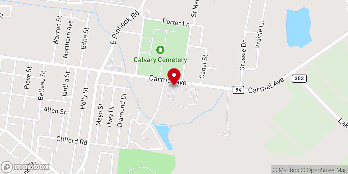 Map showing location of Acadiana Catholic
