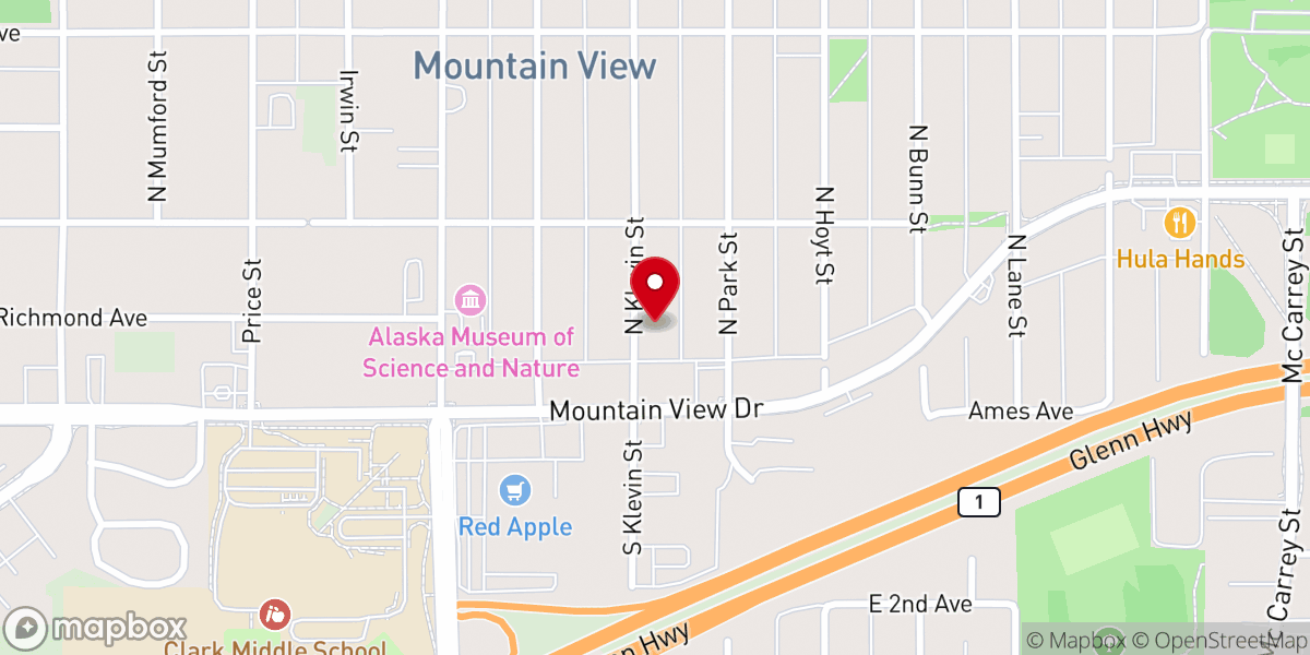Map showing location of True Vine Ministries