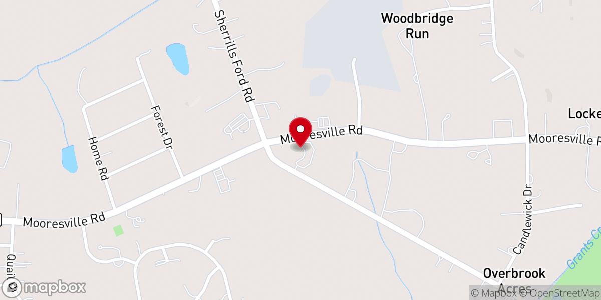 Map showing location of Gospel Light Baptist Church