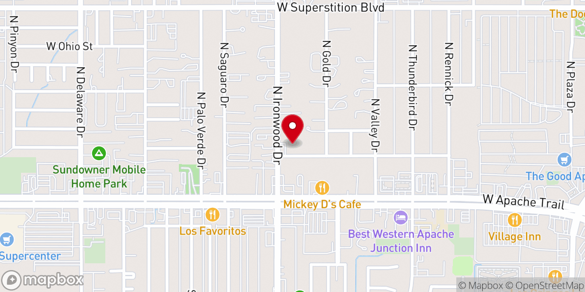 Map showing location of Cornerstone Wesleyan Church