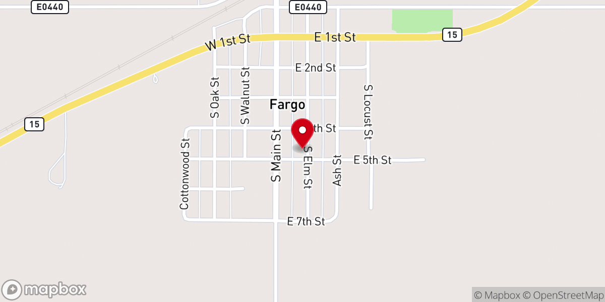 Map showing location of Methodist Church Prsnge