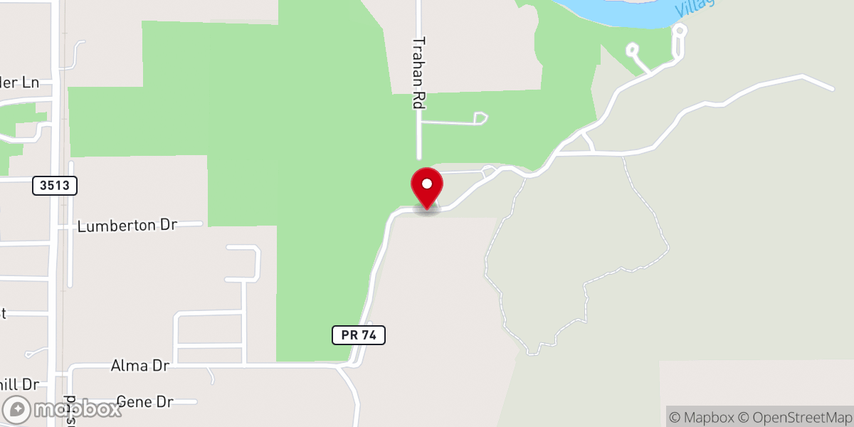 Map showing location of Village Creek State Park