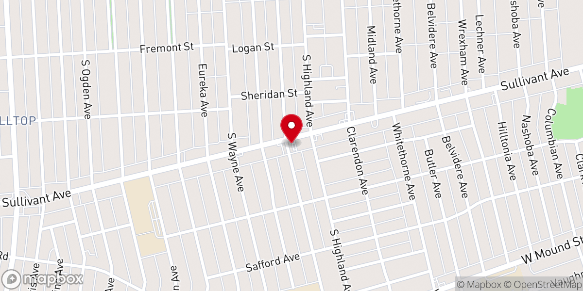 Map showing location of First United Brethren Church