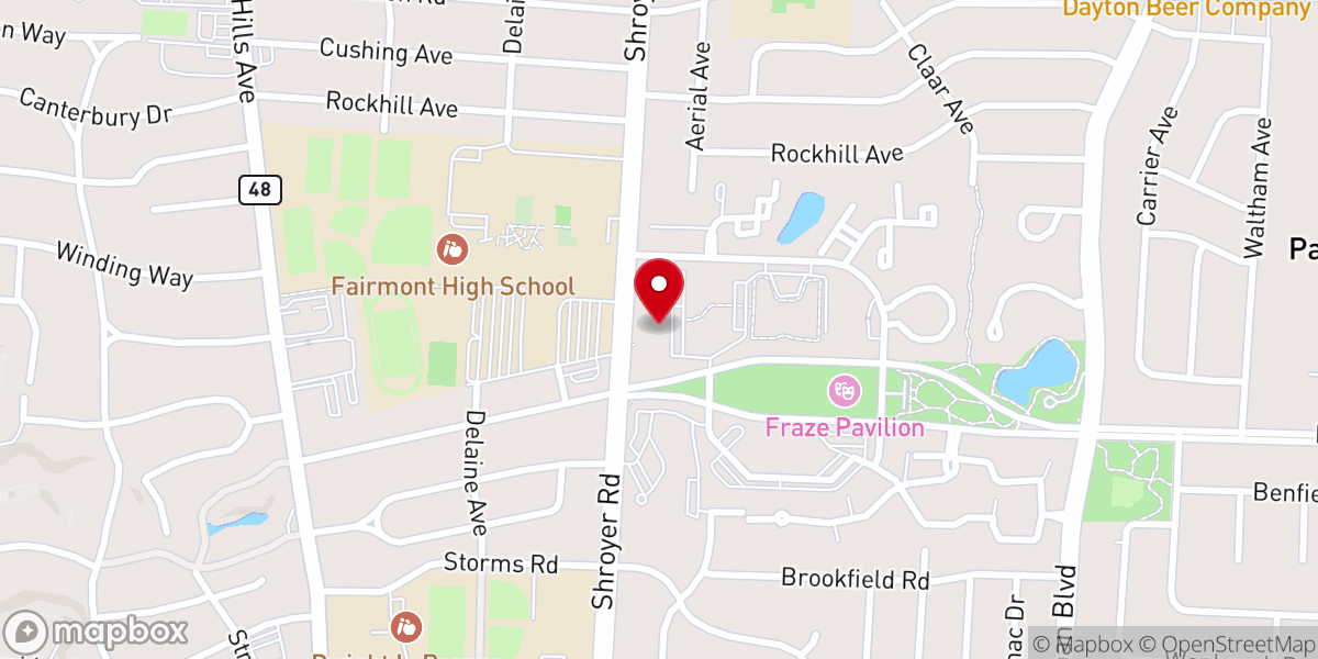 Map showing location of Christ Church United Methodist