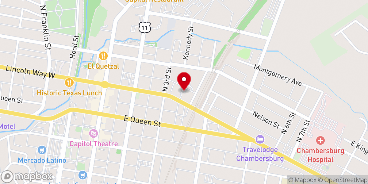 Map showing location of LifePoint Church