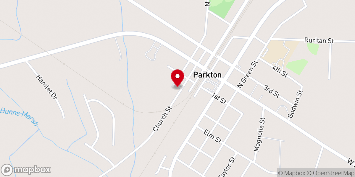 Map showing location of Hatchers Chapel AME Zion Church