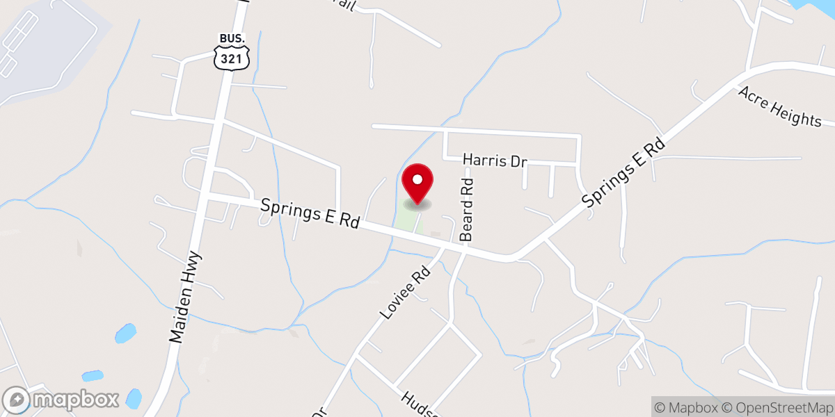 Map showing location of Coral Park Baptist Church