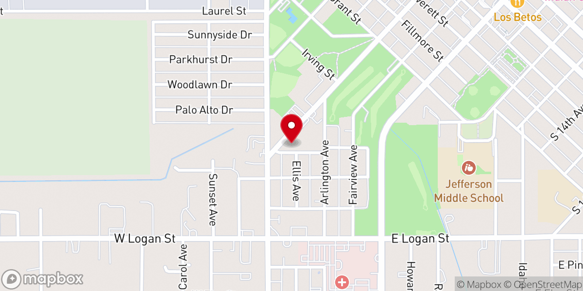 Map showing location of New Life Bible Fellowship
